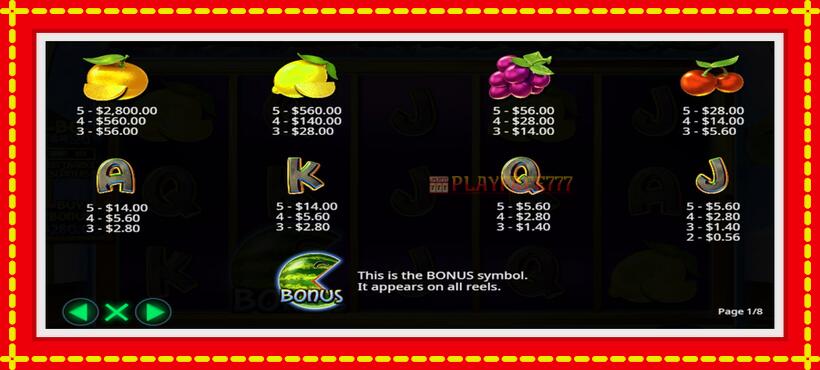 Slot machine Mighty Munching Melons with access to free game online, picture 5