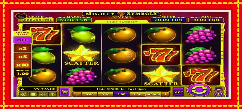 Slot machine Mighty Symbols: Sevens with access to free game online, picture 4