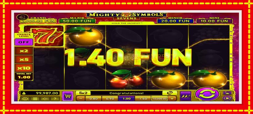 Slot machine Mighty Symbols: Sevens with access to free game online, picture 5