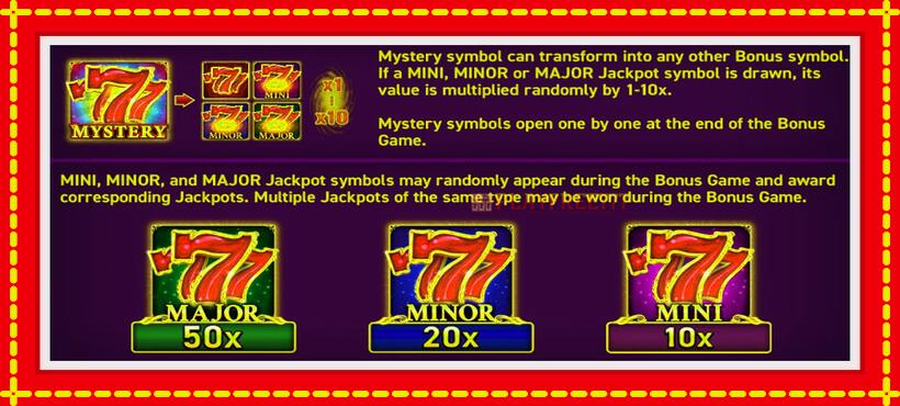 Slot machine Mighty Symbols: Sevens with access to free game online, picture 6