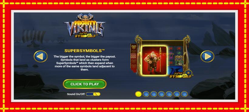 Slot machine Mighty Viking with access to free game online, picture 1