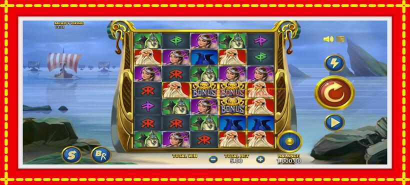 Slot machine Mighty Viking with access to free game online, picture 2