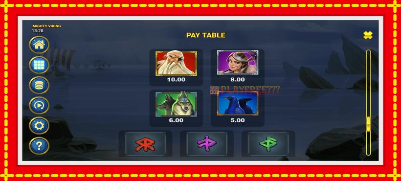 Slot machine Mighty Viking with access to free game online, picture 6