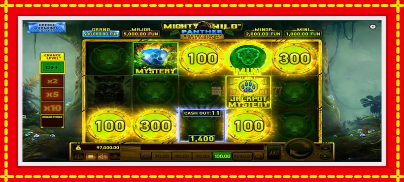 Slot machine Mighty Wild: Panther Grand Diamond Edition with access to free game online, picture 3