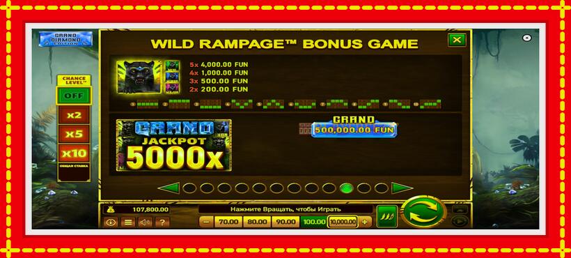 Slot machine Mighty Wild: Panther Grand Diamond Edition with access to free game online, picture 7