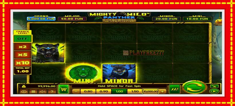 Slot machine Mighty Wild: Panther Grand Diamond Edition Halloween Jackpots with access to free game online, picture 2