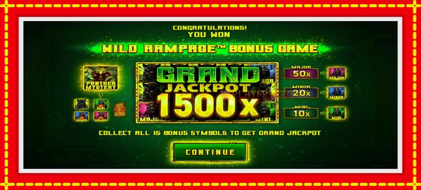 Slot machine Mighty Wild: Panther Grand Gold Edition Halloween Jackpots with access to free game online, picture 3