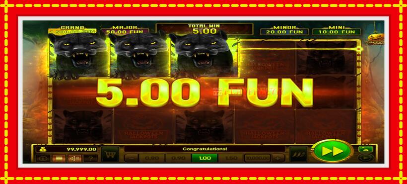 Slot machine Mighty Wild: Panther Grand Gold Edition Halloween Jackpots with access to free game online, picture 4