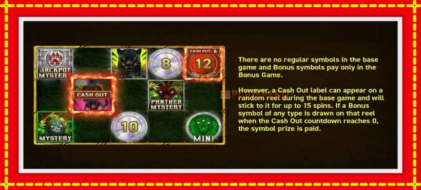 Slot machine Mighty Wild: Panther Grand Platinum Edition Halloween Jackpots with access to free game online, picture 3