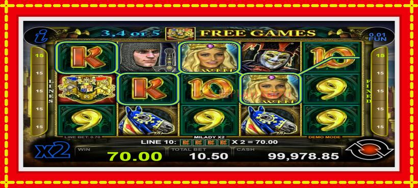 Slot machine Milady X2 with access to free game online, picture 2