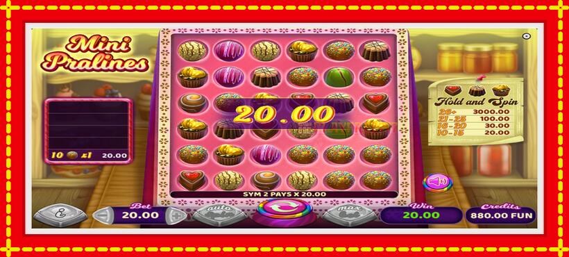 Slot machine Mini Pralines with access to free game online, picture 3