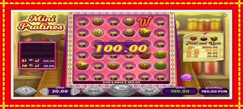 Slot machine Mini Pralines with access to free game online, picture 4