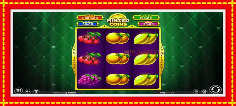 Slot machine Minted Coins with access to free game online, picture 1