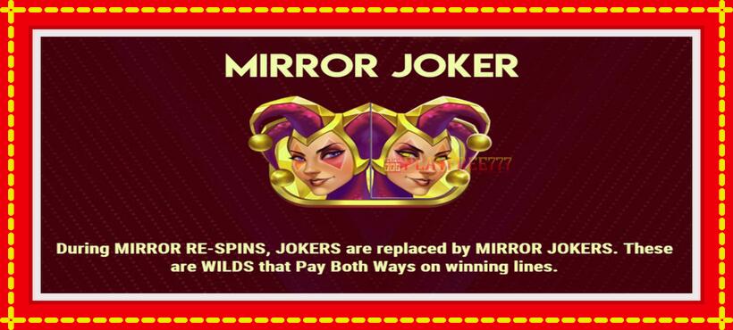 Slot machine Mirror Joker with access to free game online, picture 6