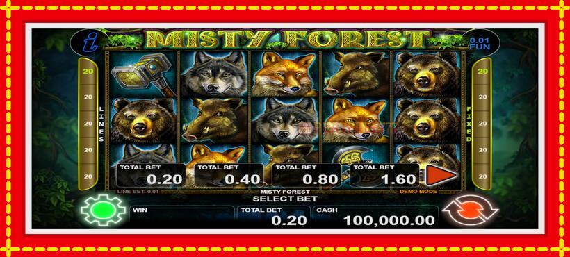 Slot machine Misty Forest with access to free game online, picture 1