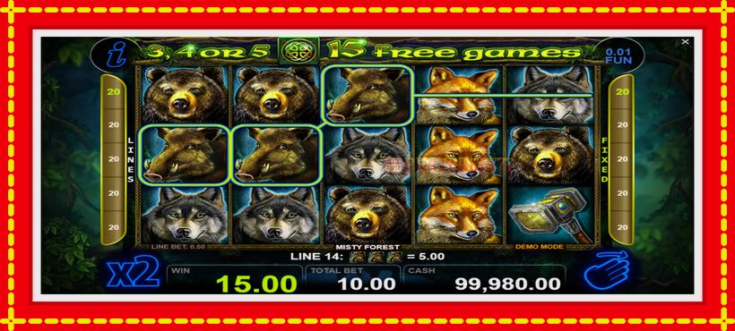 Slot machine Misty Forest with access to free game online, picture 2