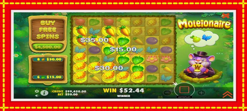 Slot machine Moleionaire with access to free game online, picture 3