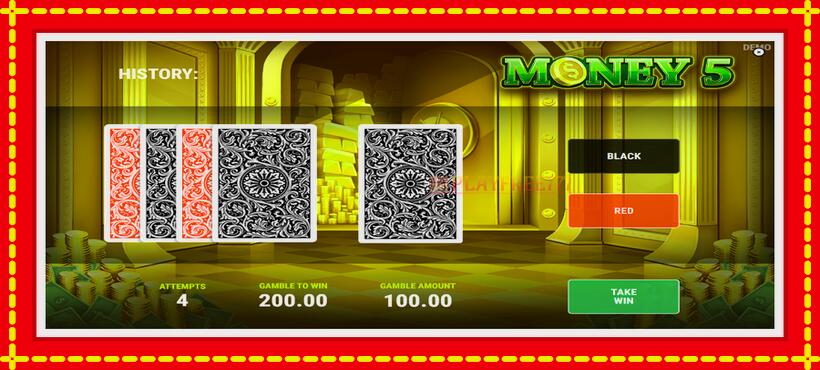 Slot machine Money 5 with access to free game online, picture 3