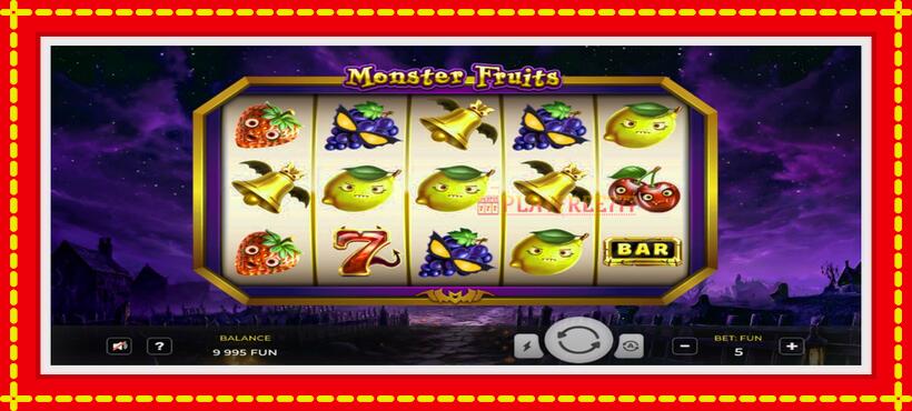 Slot machine Monster Fruits with access to free game online, picture 1