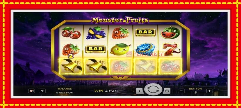 Slot machine Monster Fruits with access to free game online, picture 2