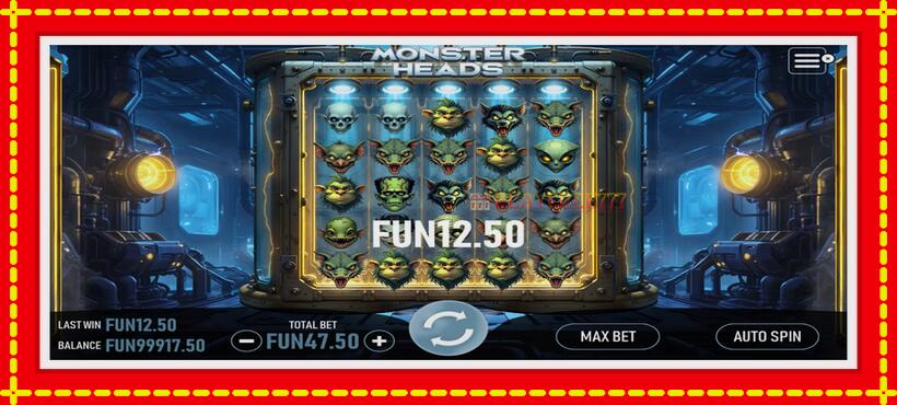 Slot machine Monster Heads with access to free game online, picture 2