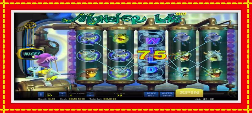 Slot machine Monster Lab with access to free game online, picture 3