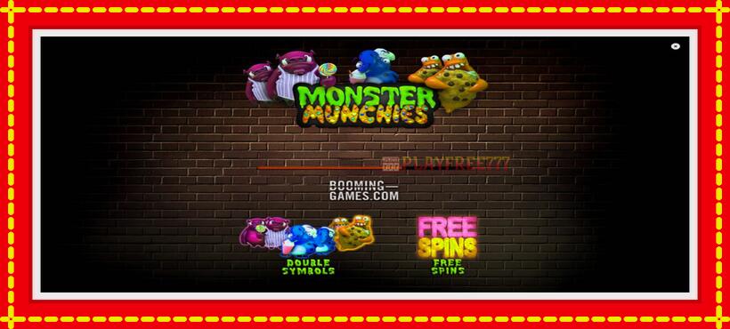 Slot machine Monster Munchies with access to free game online, picture 1