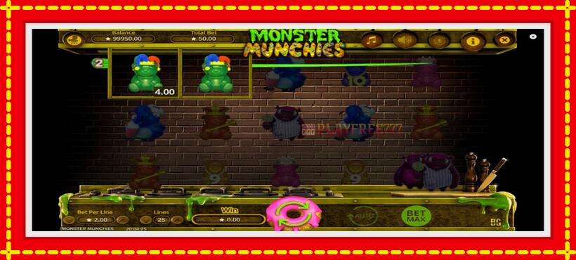 Slot machine Monster Munchies with access to free game online, picture 3