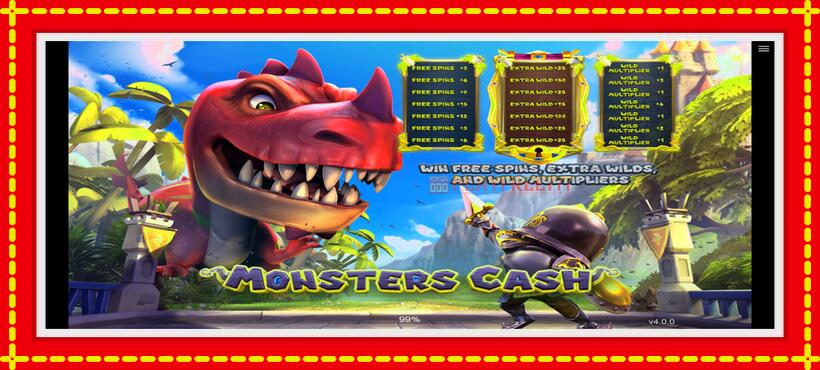 Slot machine Monsters Cash with access to free game online, picture 1