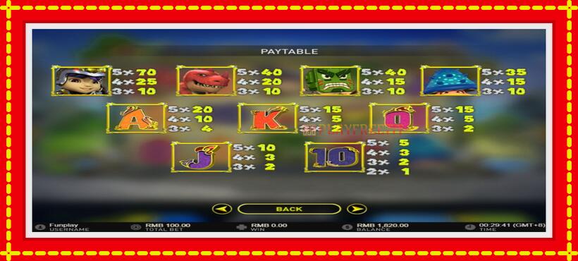 Slot machine Monsters Cash with access to free game online, picture 5