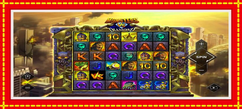 Slot machine Monsters VS Diamond with access to free game online, picture 1