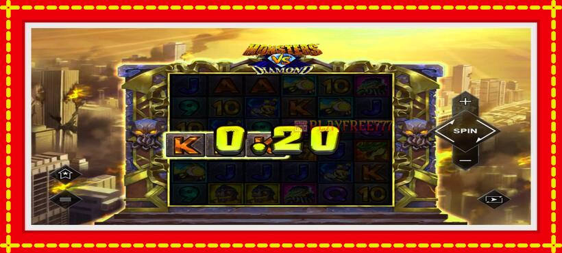 Slot machine Monsters VS Diamond with access to free game online, picture 2