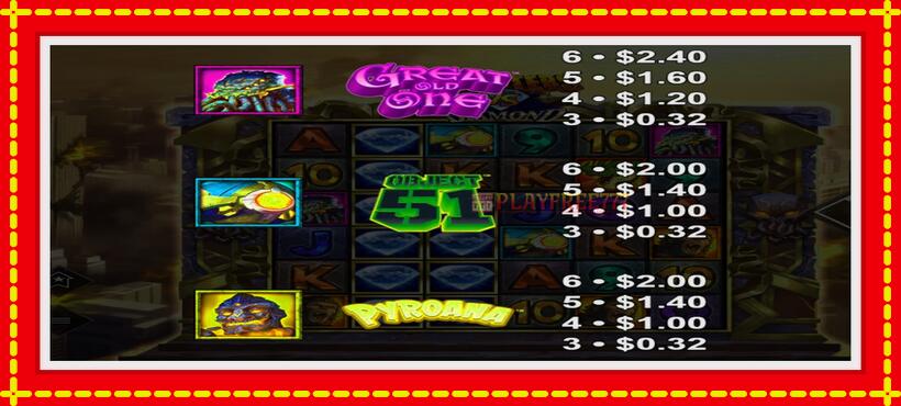 Slot machine Monsters VS Diamond with access to free game online, picture 6