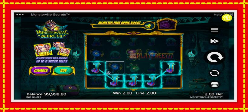 Slot machine Monsterville Secrets with access to free game online, picture 3