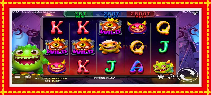 Slot machine Monstronautas Cosmicos with access to free game online, picture 2