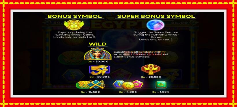 Slot machine Moon of Egypt with access to free game online, picture 4