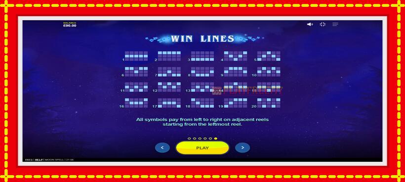 Slot machine Moon Spell with access to free game online, picture 7