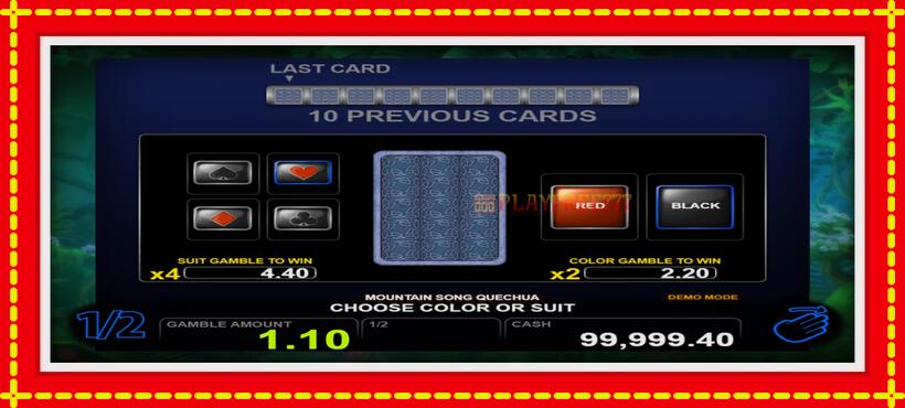 Slot machine Mountain Song Quechua with access to free game online, picture 3