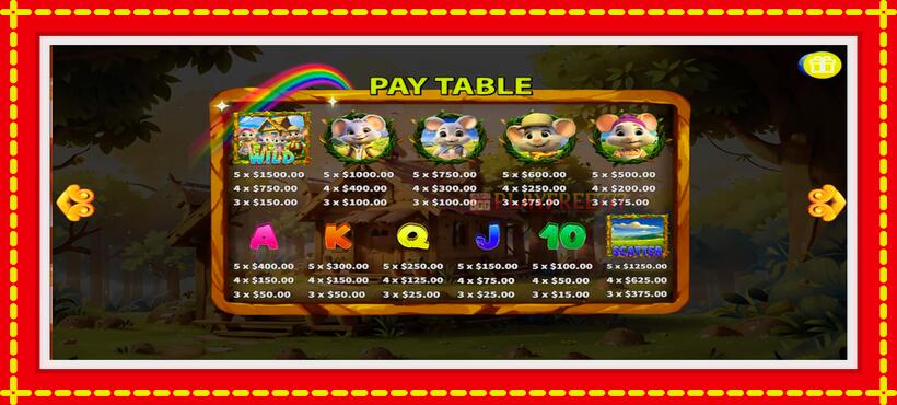 Slot machine Mouse on the Prairie with access to free game online, picture 6