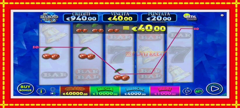 Slot machine Mr. Diamond Ultra Link with access to free game online, picture 2