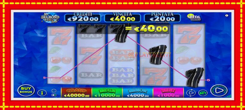 Slot machine Mr. Diamond Ultra Link with access to free game online, picture 3