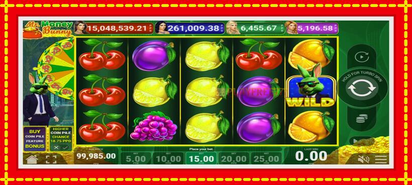 Slot machine Mr. Money Bunny with access to free game online, picture 2