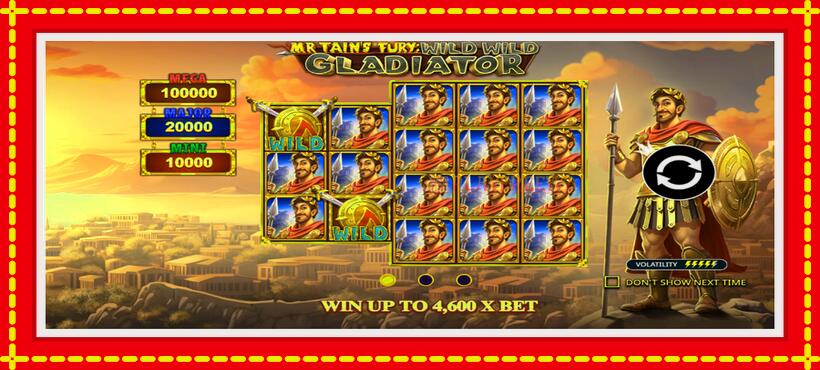 Slot machine Mr Tains Fury: Wild Wild Gladiator with access to free game online, picture 1