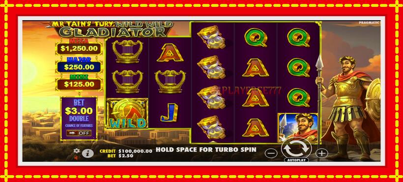 Slot machine Mr Tains Fury: Wild Wild Gladiator with access to free game online, picture 2