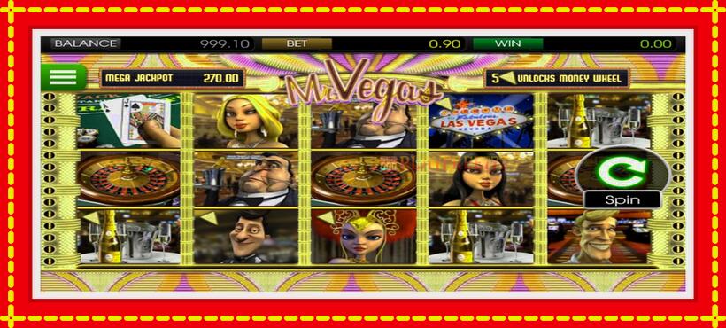 Slot machine Mr. Vegas with access to free game online, picture 1