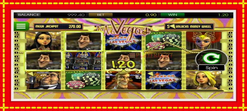 Slot machine Mr. Vegas with access to free game online, picture 2