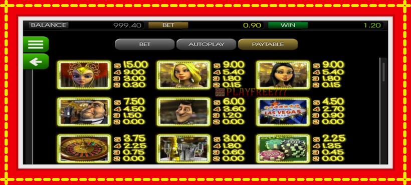 Slot machine Mr. Vegas with access to free game online, picture 3