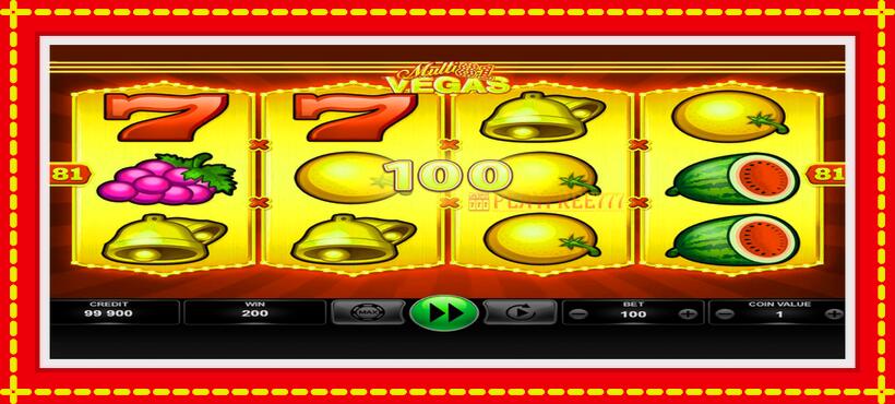 Slot machine Multi Vegas 81 with access to free game online, picture 2