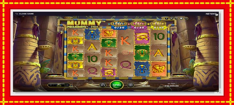 Slot machine Mummy Megaways with access to free game online, picture 1