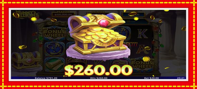 Slot machine Mummys Millions with access to free game online, picture 5